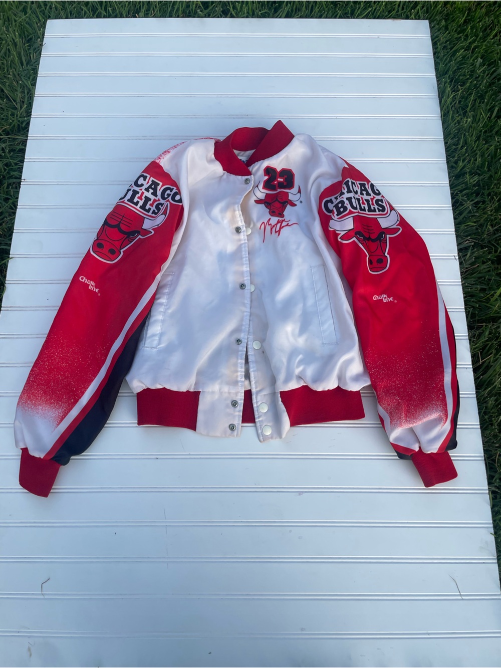 Michael Jordan Chalk Line Jacket Vintage Chicago Bulls Youth 18 / 20